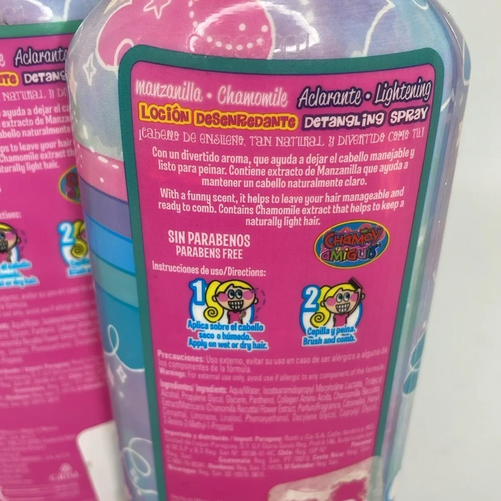 Manzanilla Chamomile Detangling Hair Lotion for Kids case of 2